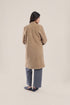 Short coat in furry wool blend